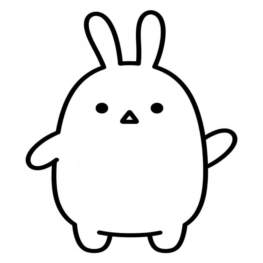 Nakreslete Molang zdarma omalovánka