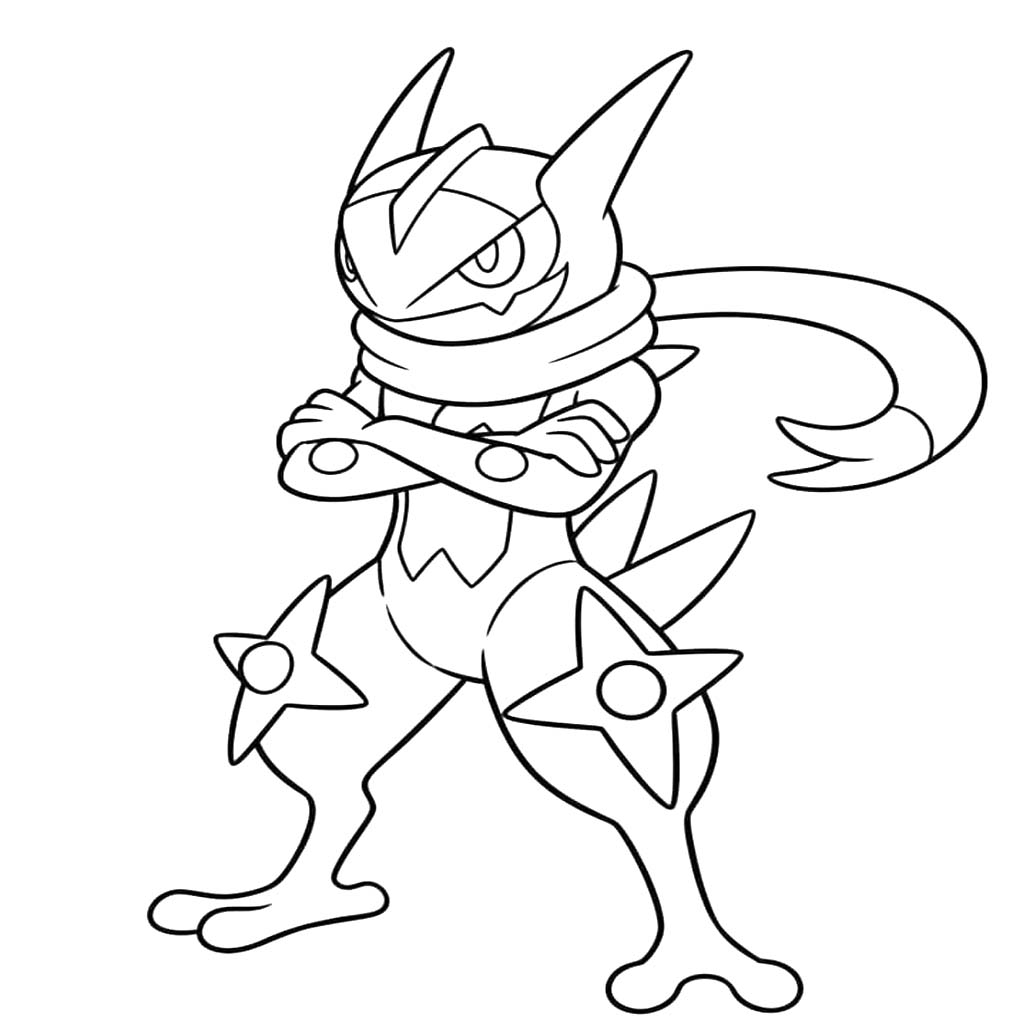 Obraz Greninja zdarma omalovánka