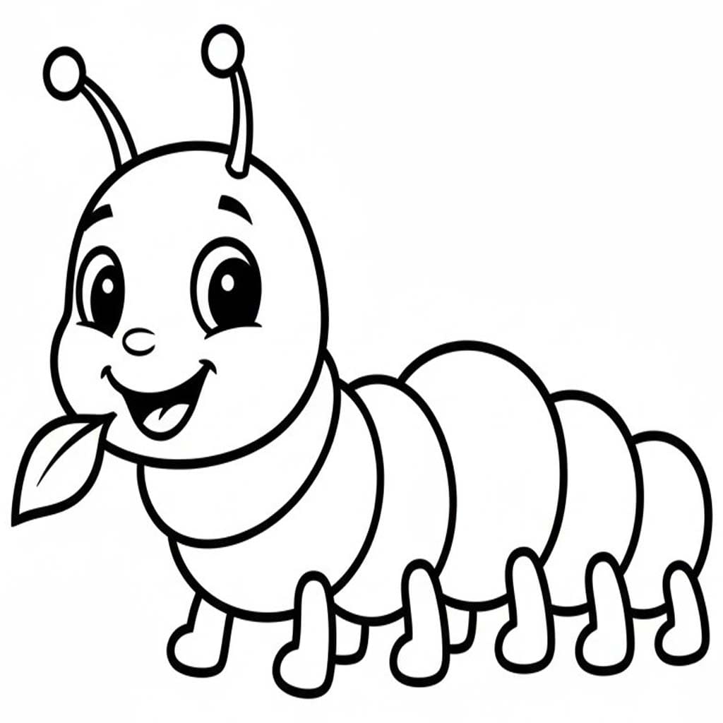 Obraz Housenka tisknutelné omalovánka