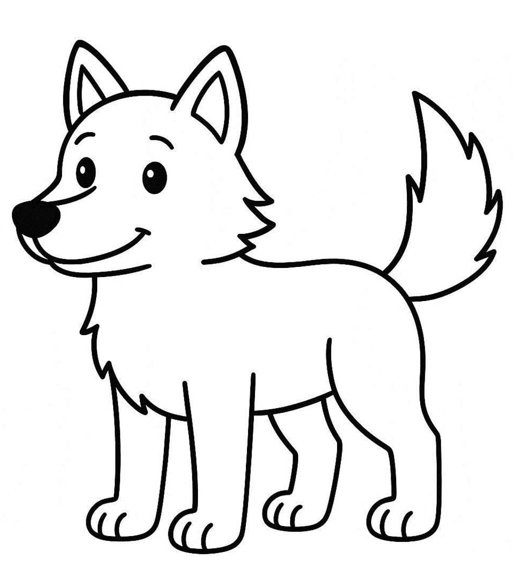 Obraz Kojot zdarma tisknutelné omalovánka