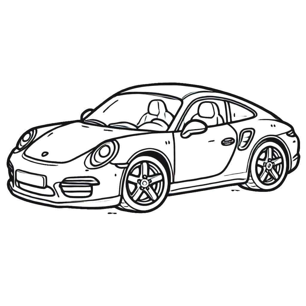 Porsche zdarma základní omalovánka
