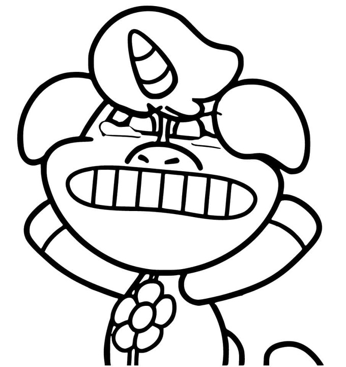 CraftyCorn tisknutelné pro děti omalovánka