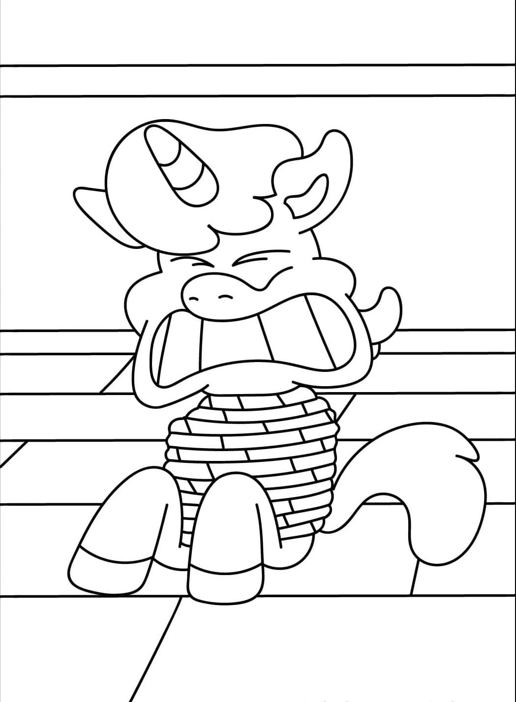 CraftyCorn zdarma pro děti omalovánka