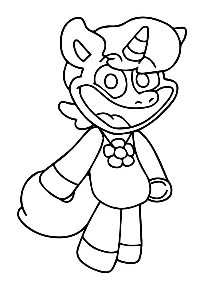 CraftyCorn zdarma snadný tisknutelné omalovánka