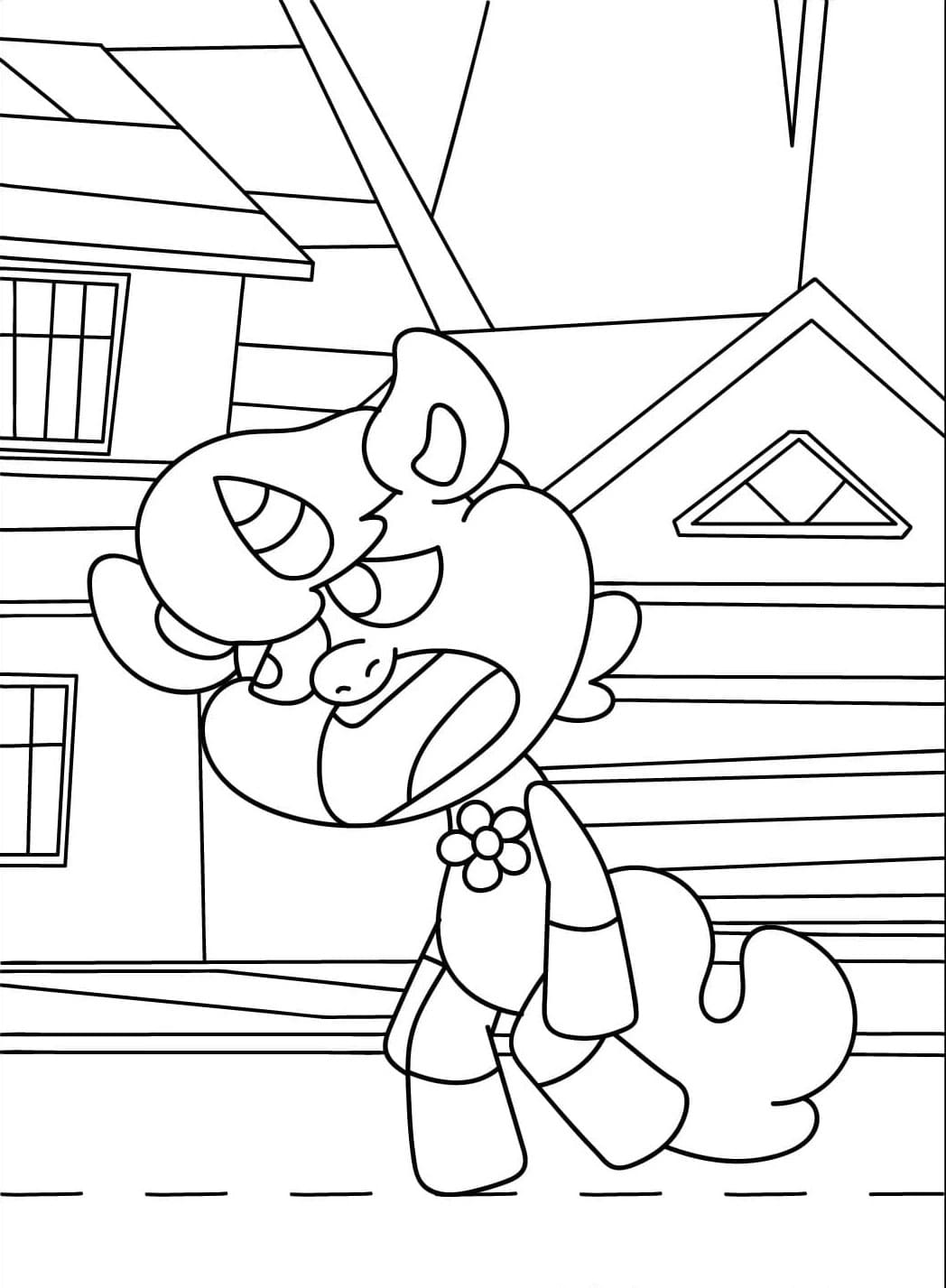 CraftyCorn zdarma snadný omalovánka