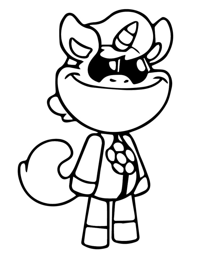 CraftyCorn zdarma základní tisknutelné omalovánka