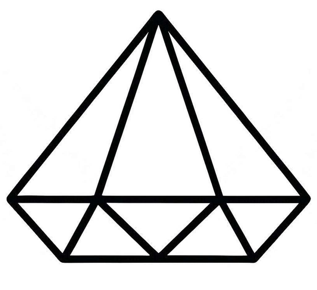 Diamant k vytisknutí omalovánka