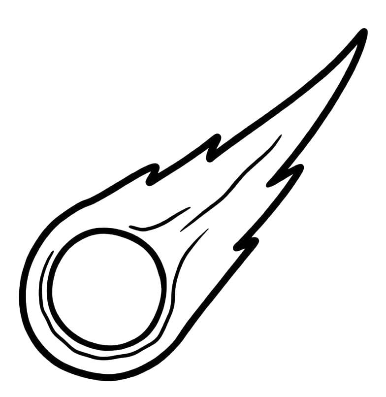 Kometa základní tisknutelné omalovánka