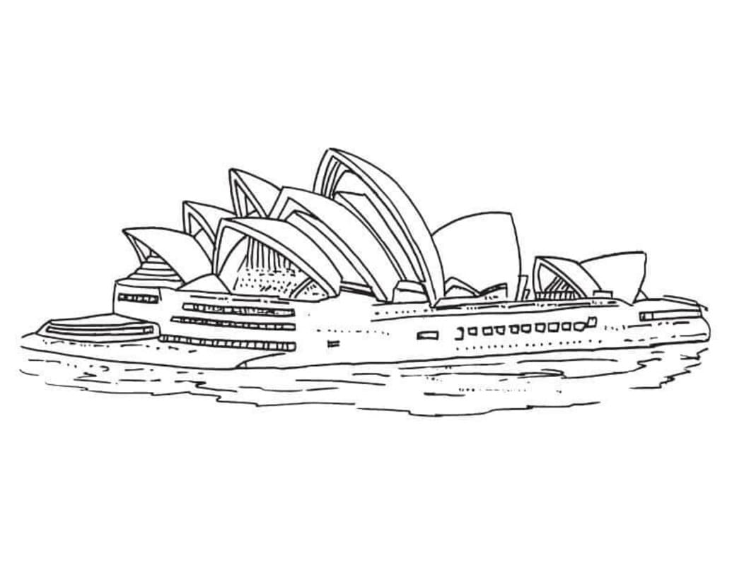 Nakreslete Austrálie tisknutelné omalovánka