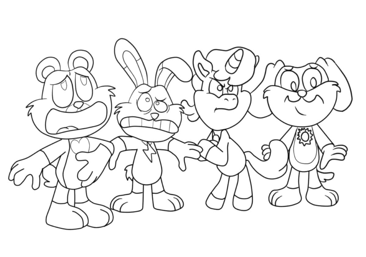 Nakreslete CraftyCorn prostý tisknutelné omalovánka