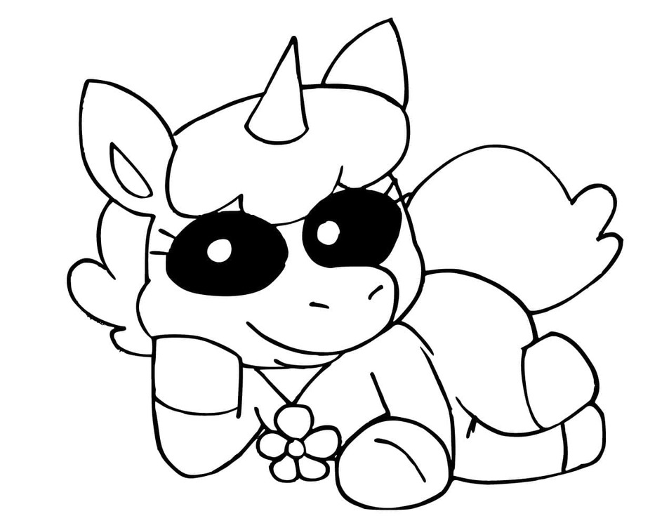 Nakreslete CraftyCorn snadný tisknutelné omalovánka