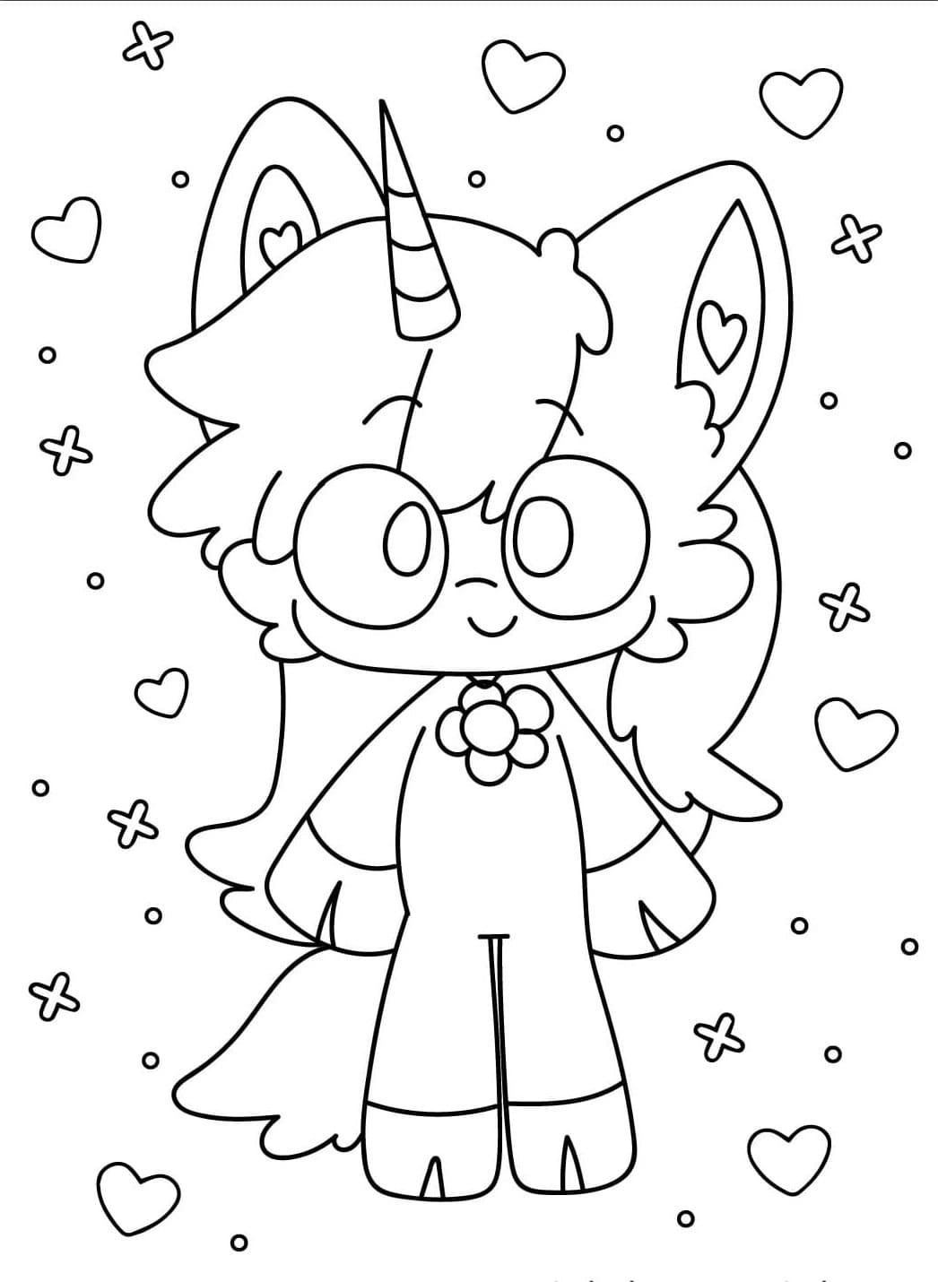 Nakreslete CraftyCorn tisknutelné pro děti omalovánka