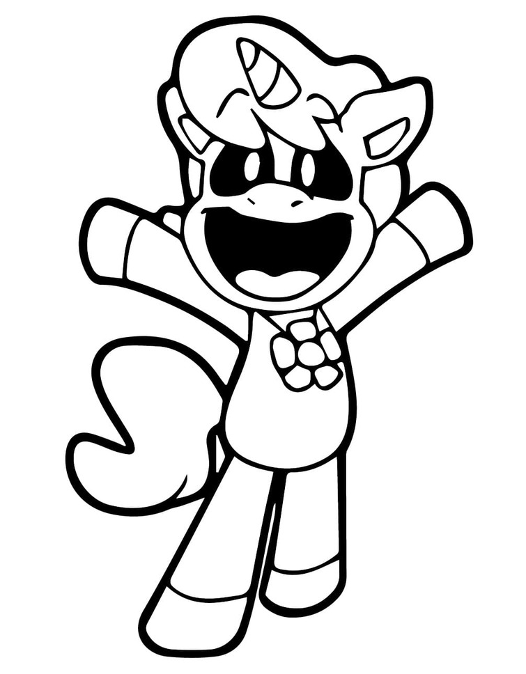 Nakreslete CraftyCorn tisknutelné omalovánka