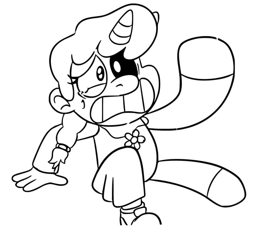 Nakreslete CraftyCorn základní omalovánka