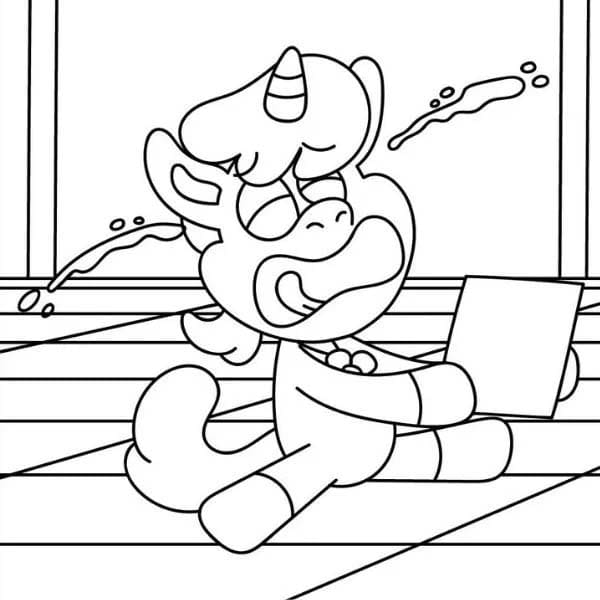 Nakreslete CraftyCorn zdarma prostý tisknutelné omalovánka