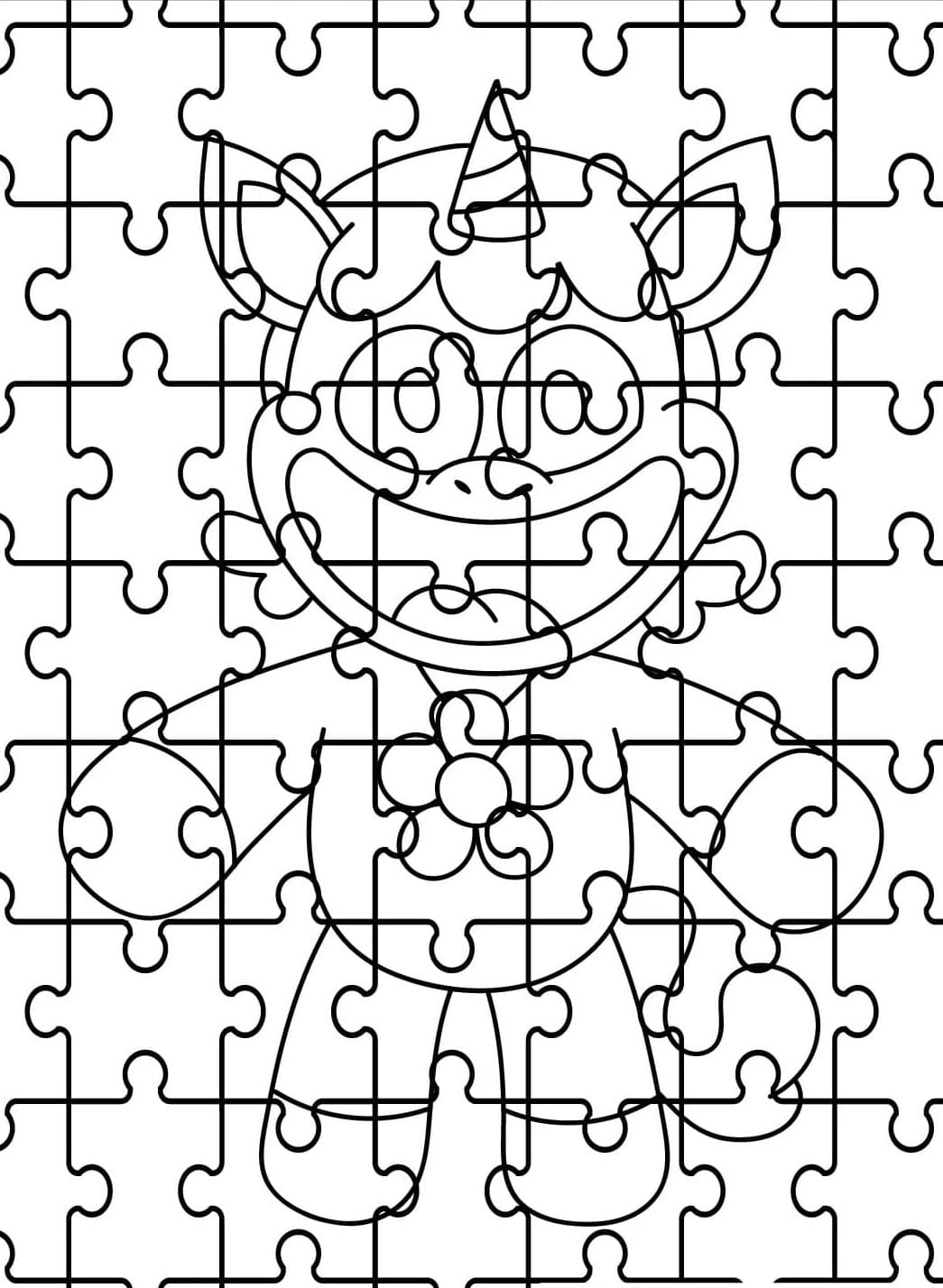 Nakreslete CraftyCorn zdarma prostý omalovánka