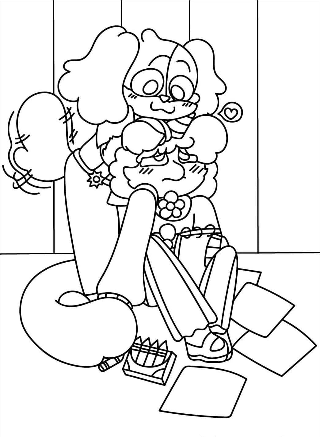 Nakreslete CraftyCorn zdarma snadný tisknutelné omalovánka