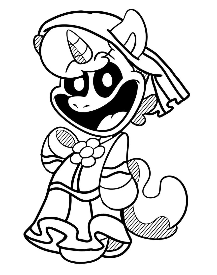 Nakreslete CraftyCorn zdarma základní omalovánka