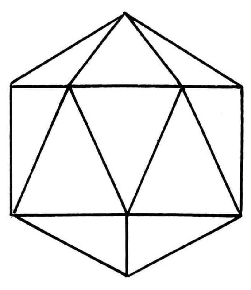 Nakreslete Diamant pro děti omalovánka