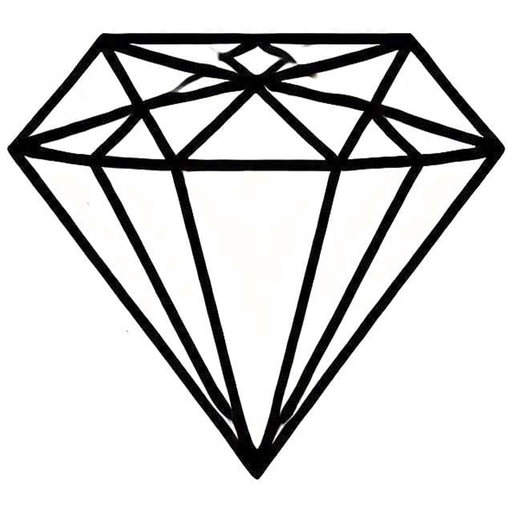 Nakreslete Diamant prostý tisknutelné omalovánka