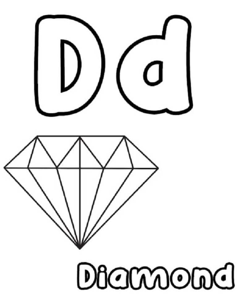 Nakreslete Diamant základní omalovánka
