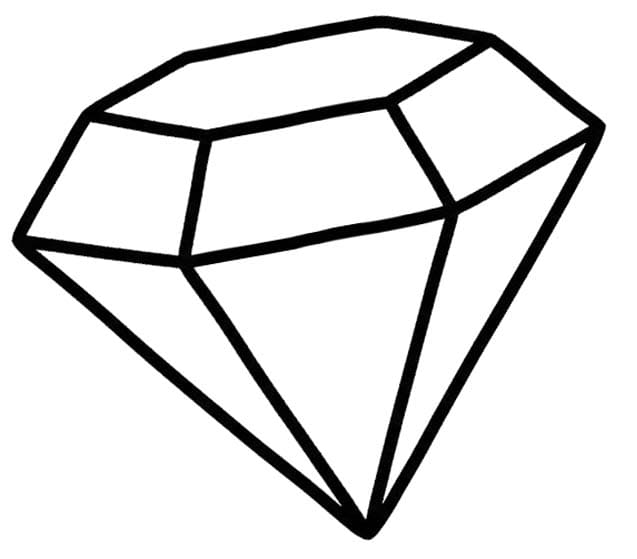 Nakreslete Diamant omalovánka