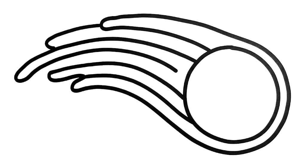 Nakreslete Kometa zdarma omalovánka