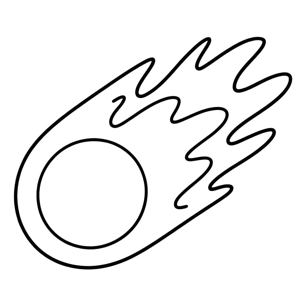 Nakreslete Kometa omalovánka