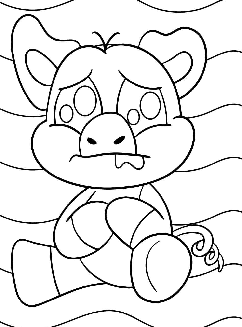 Nakreslete PickyPiggy tisknutelné omalovánka