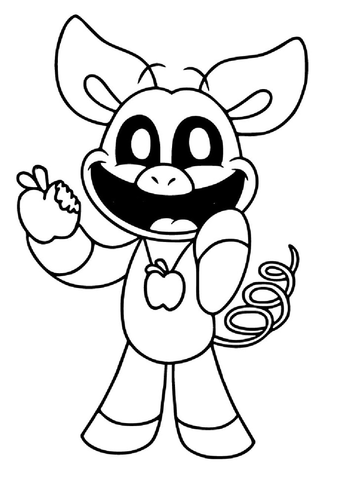 Nakreslete PickyPiggy základní tisknutelné omalovánka