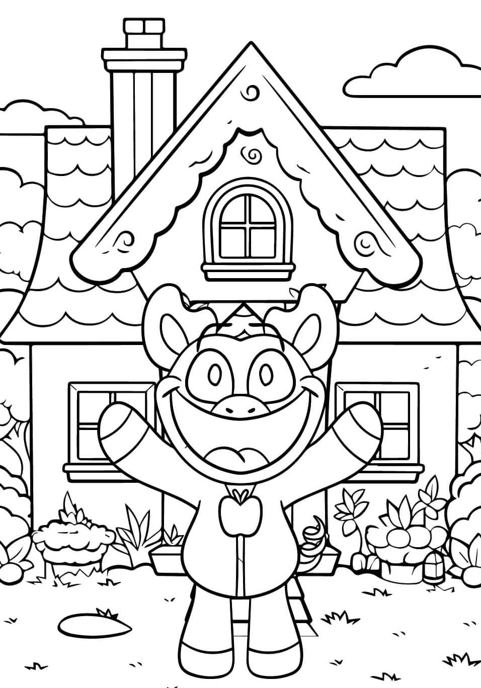 Nakreslete PickyPiggy základní omalovánka