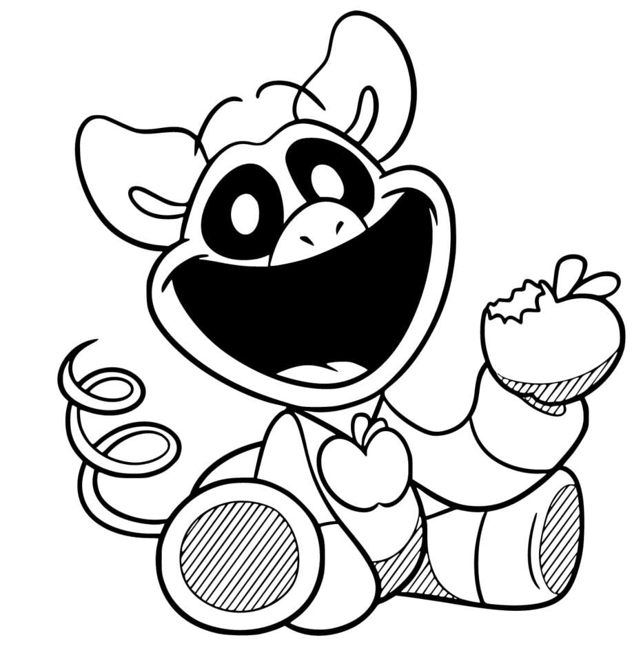 Nakreslete PickyPiggy zdarma prostý tisknutelné omalovánka