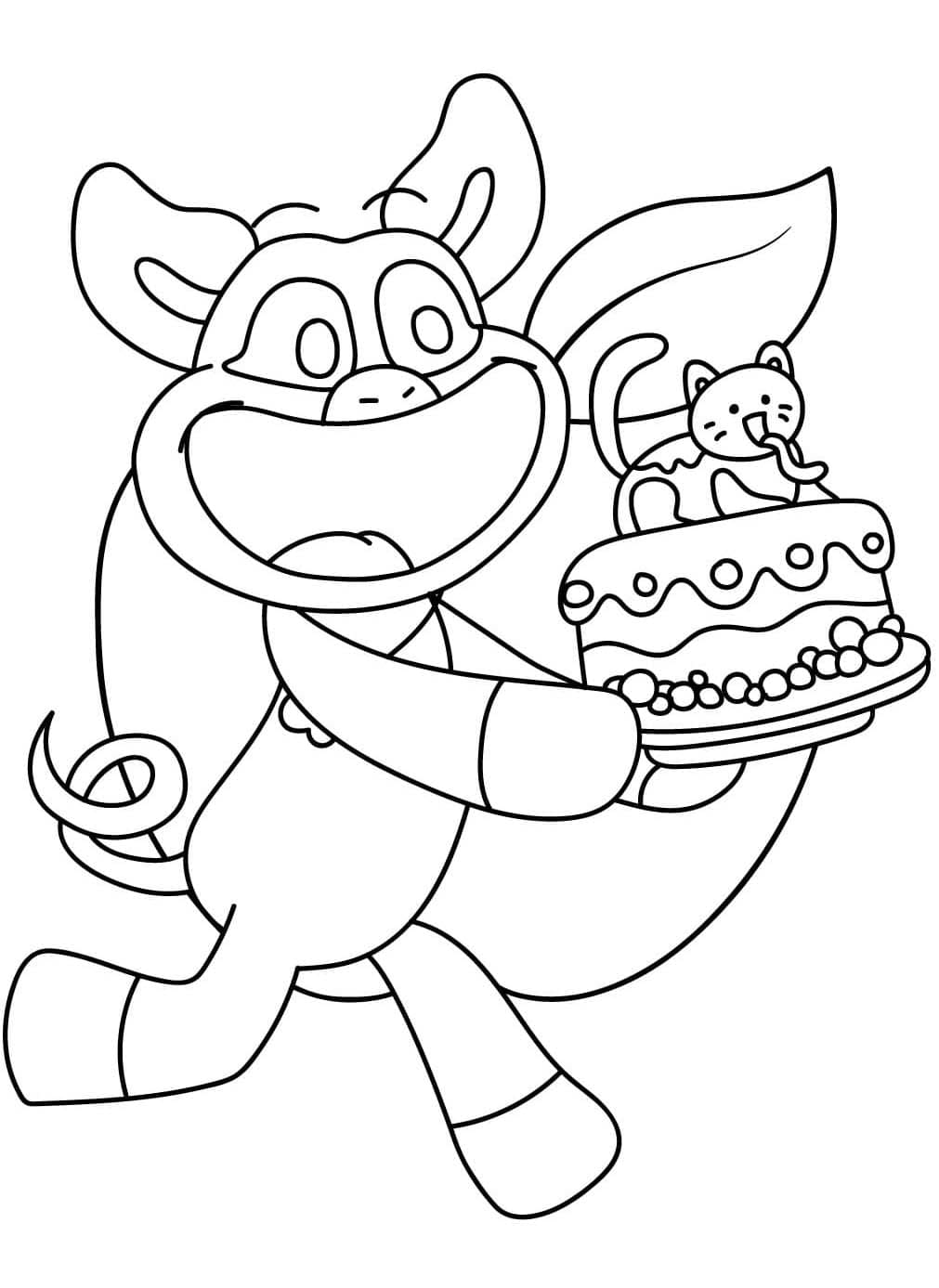 Nakreslete PickyPiggy zdarma prostý omalovánka