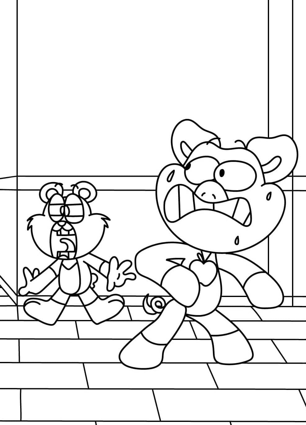 Nakreslete PickyPiggy zdarma snadný omalovánka