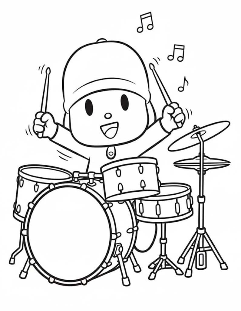 Nakreslete Pocoyo k vytisknutí omalovánka