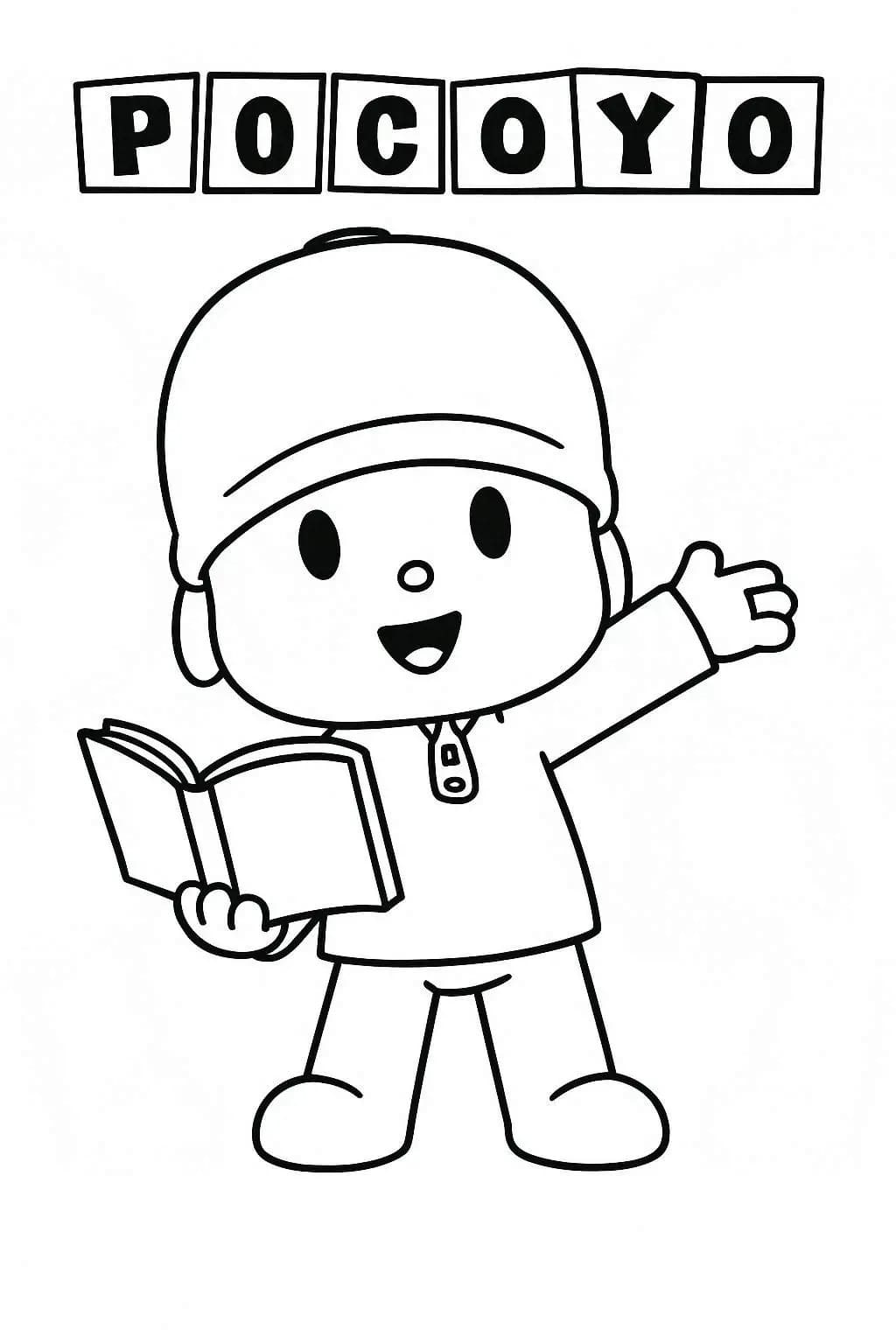 Nakreslete Pocoyo prostý omalovánka