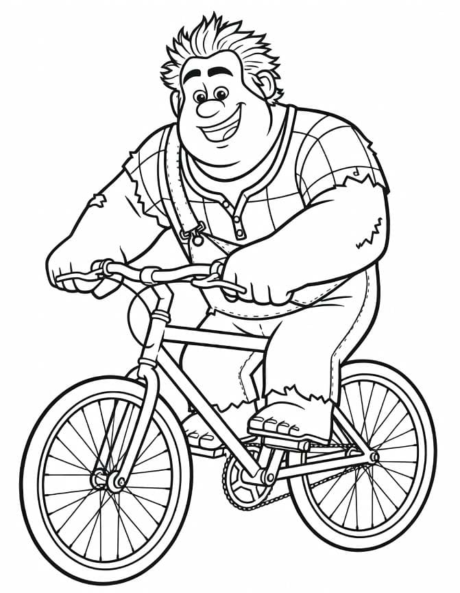 Nakreslete Raubíř Ralf zdarma omalovánka