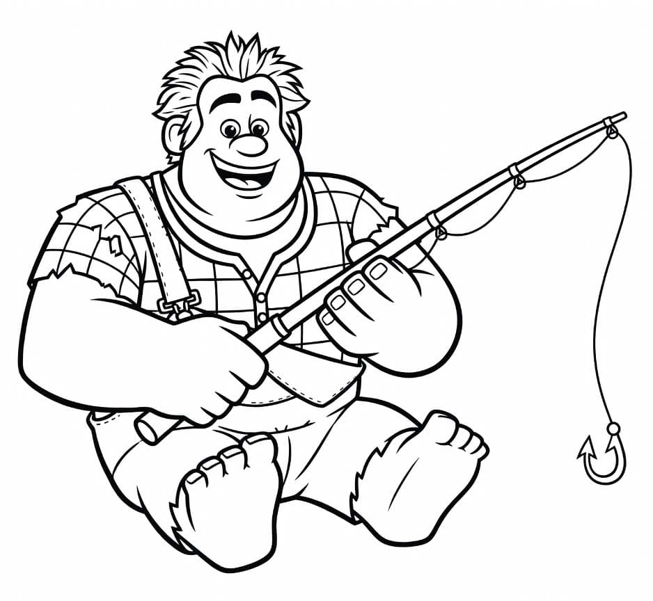 Nakreslete Raubíř Ralf omalovánka