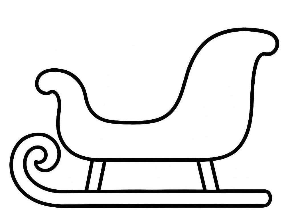 Nakreslete Sáně zdarma základní omalovánka