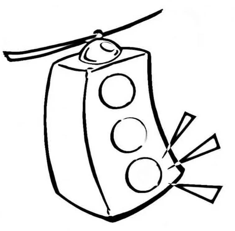 Nakreslete Semafor základní omalovánka