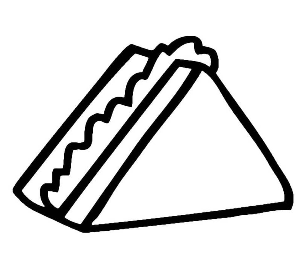 Nakreslete Sendvič zdarma omalovánka