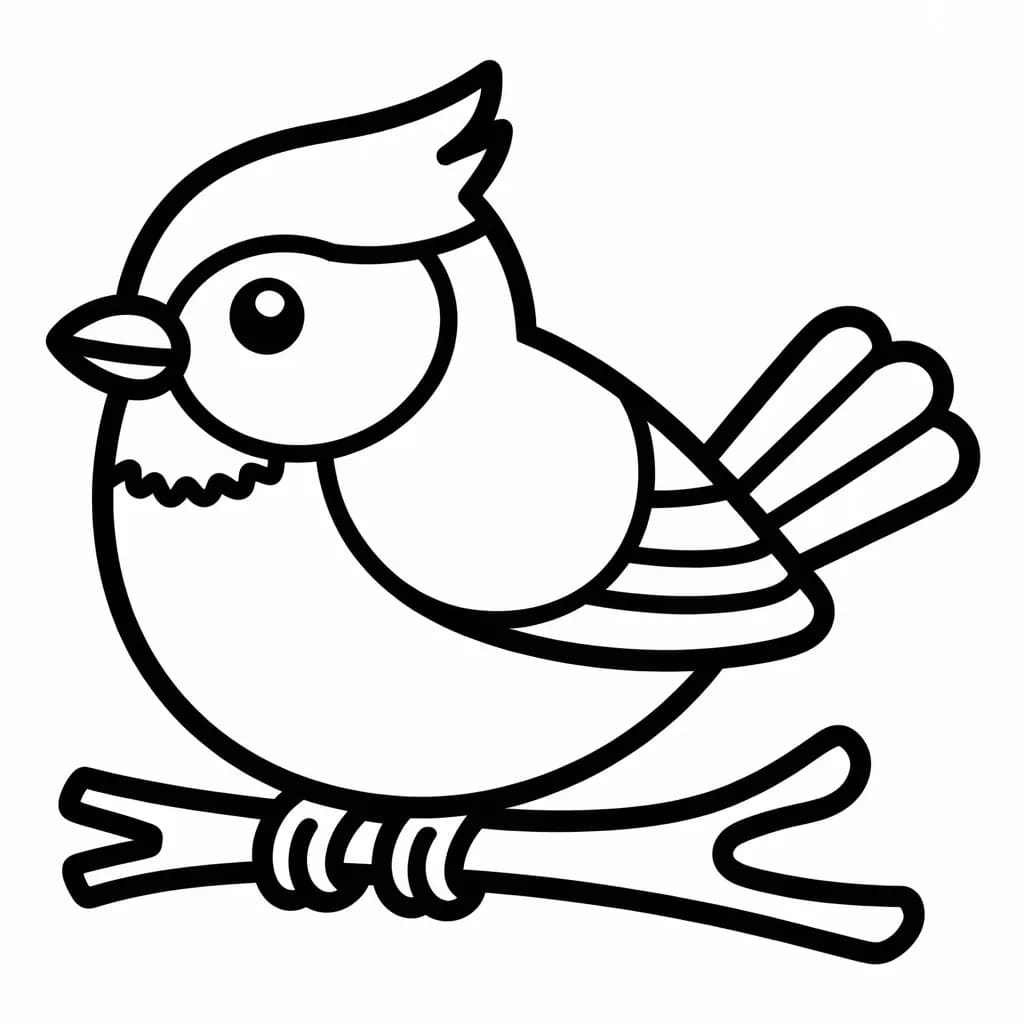Nakreslete Sýkora k vytisknutí zdarma omalovánka