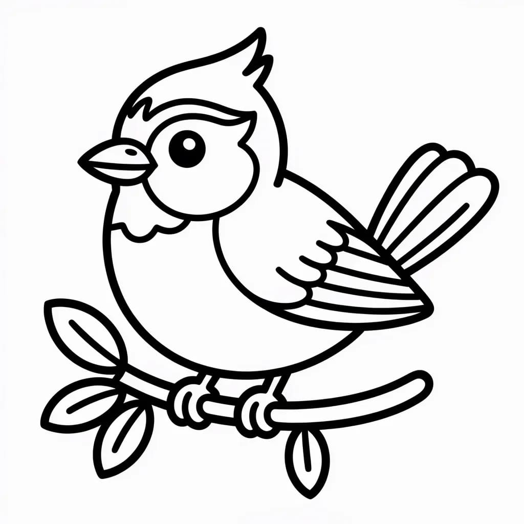 Nakreslete Sýkora tisknutelné pro děti omalovánka