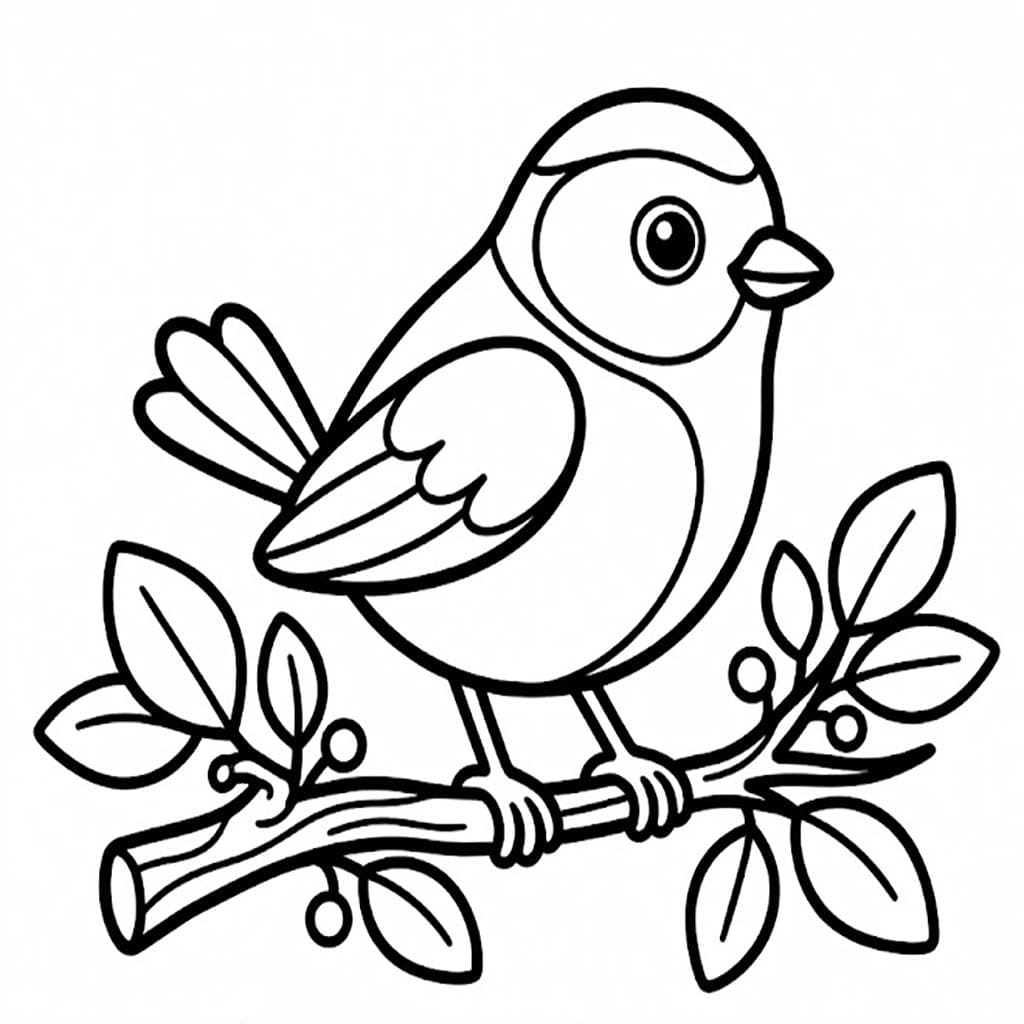 Nakreslete Sýkora základní omalovánka