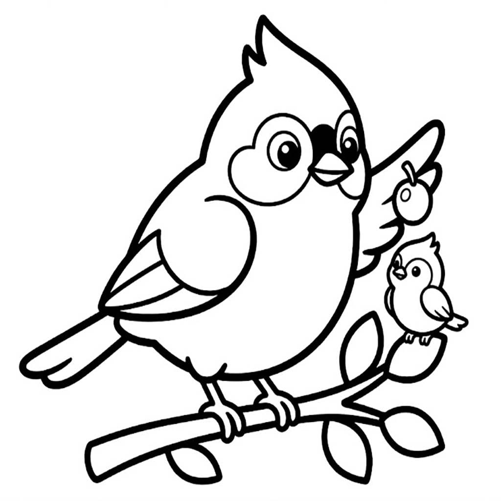 Nakreslete Sýkora zdarma pro děti omalovánka