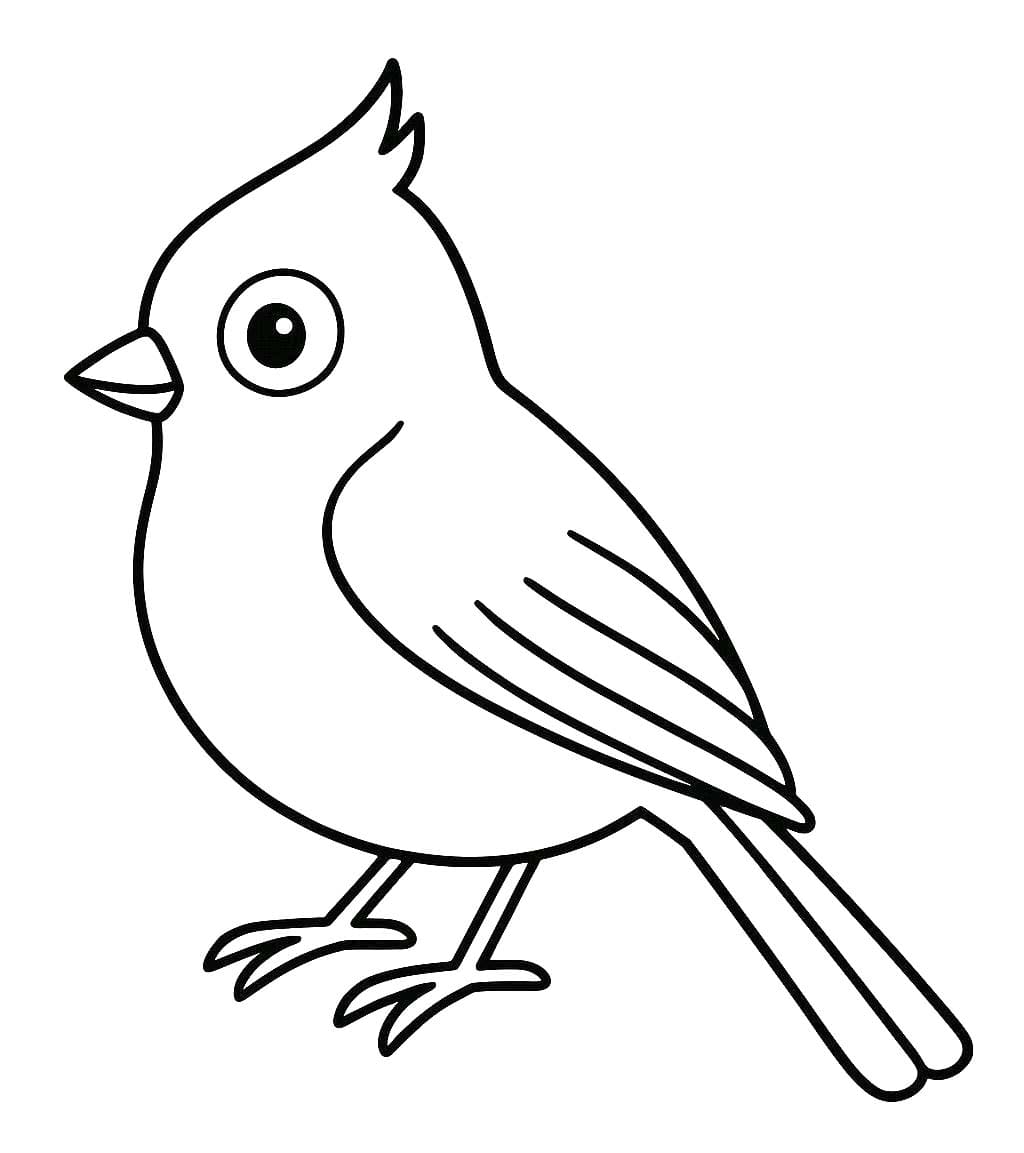 Nakreslete Sýkora zdarma prostý tisknutelné omalovánka