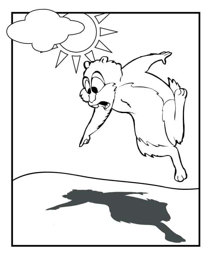 Nakreslete Sysel zdarma pro děti omalovánka