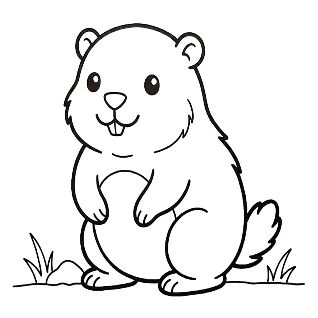 Nakreslete Sysel omalovánka