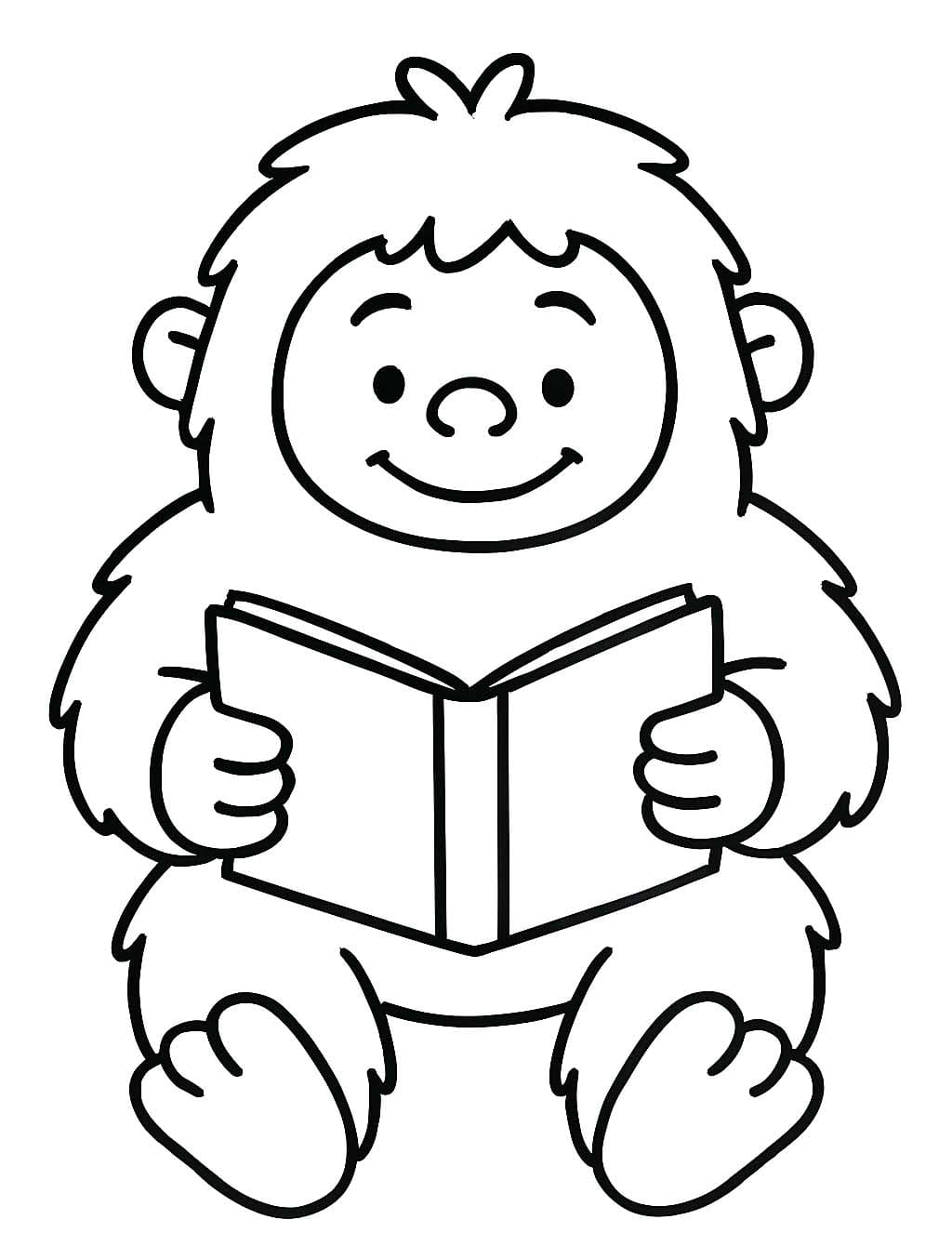 Nakreslete Yetti pro děti omalovánka