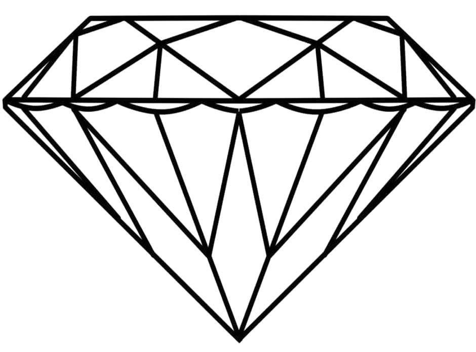 Obraz Diamant zdarma omalovánka